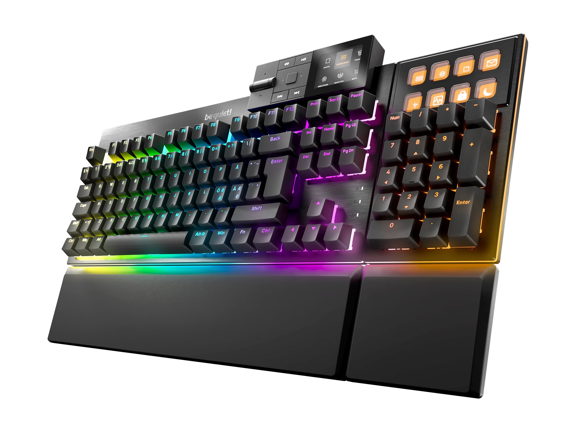 be quiet! Dark Mount Silent + Dark Perk Ergo Gaming Bundle bestehend aus be quiet! Maus und Tastatur
