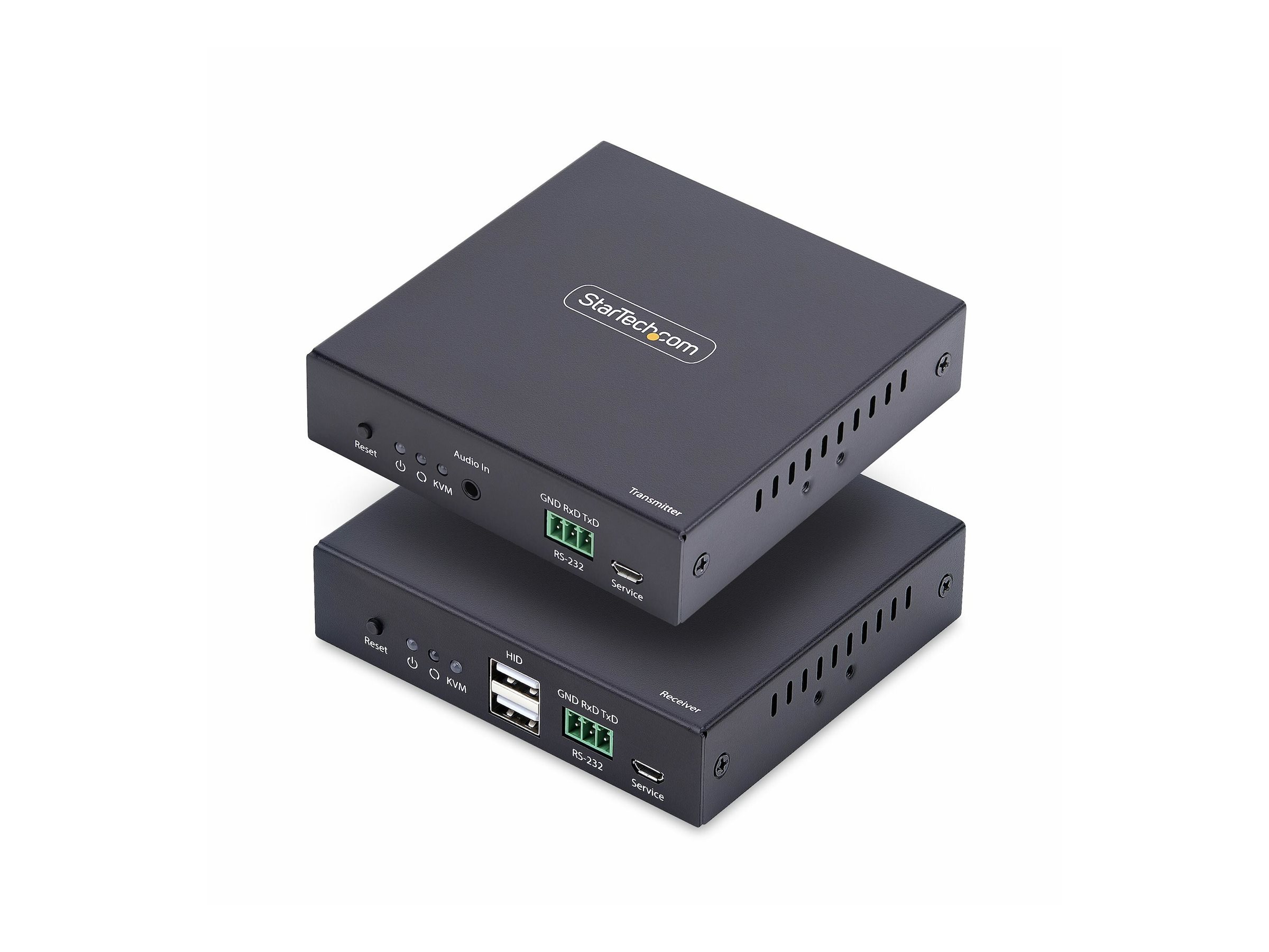 StarTech.com HDMI KVM Extender Over IP Network 4K 60Hz Driverless - transmitter and receiver Kit - video/audio/USB extender - HDMI