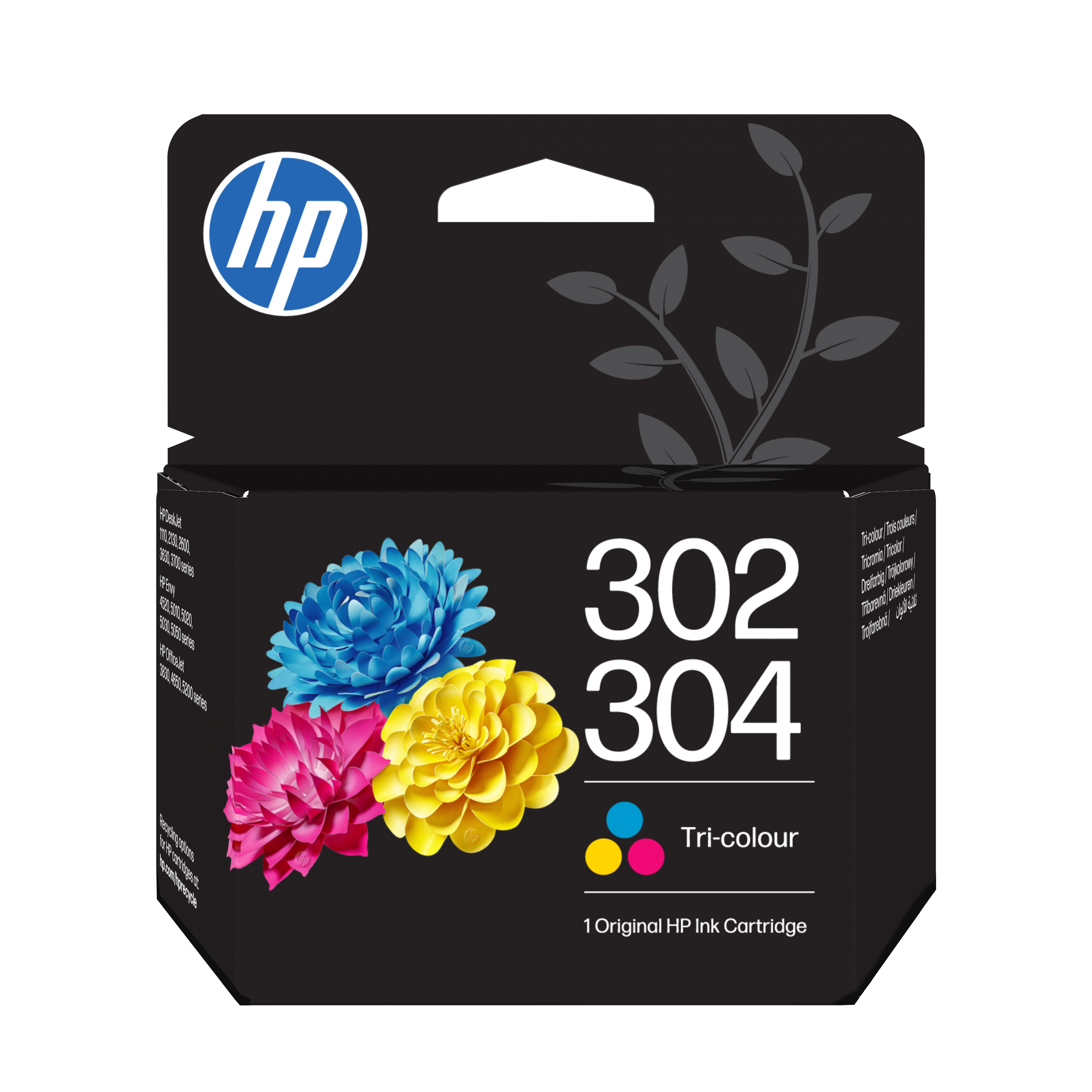 HP 302/304 - 2 ml - farve (cyan, magenta, gul) - original - blækpatron - for AMP 130  Deskjet 1110, 21XX, 26XX, 36XX, 37XX  ENVY 45XX, 50XX  Officejet 38XX, 46XX, 52XX