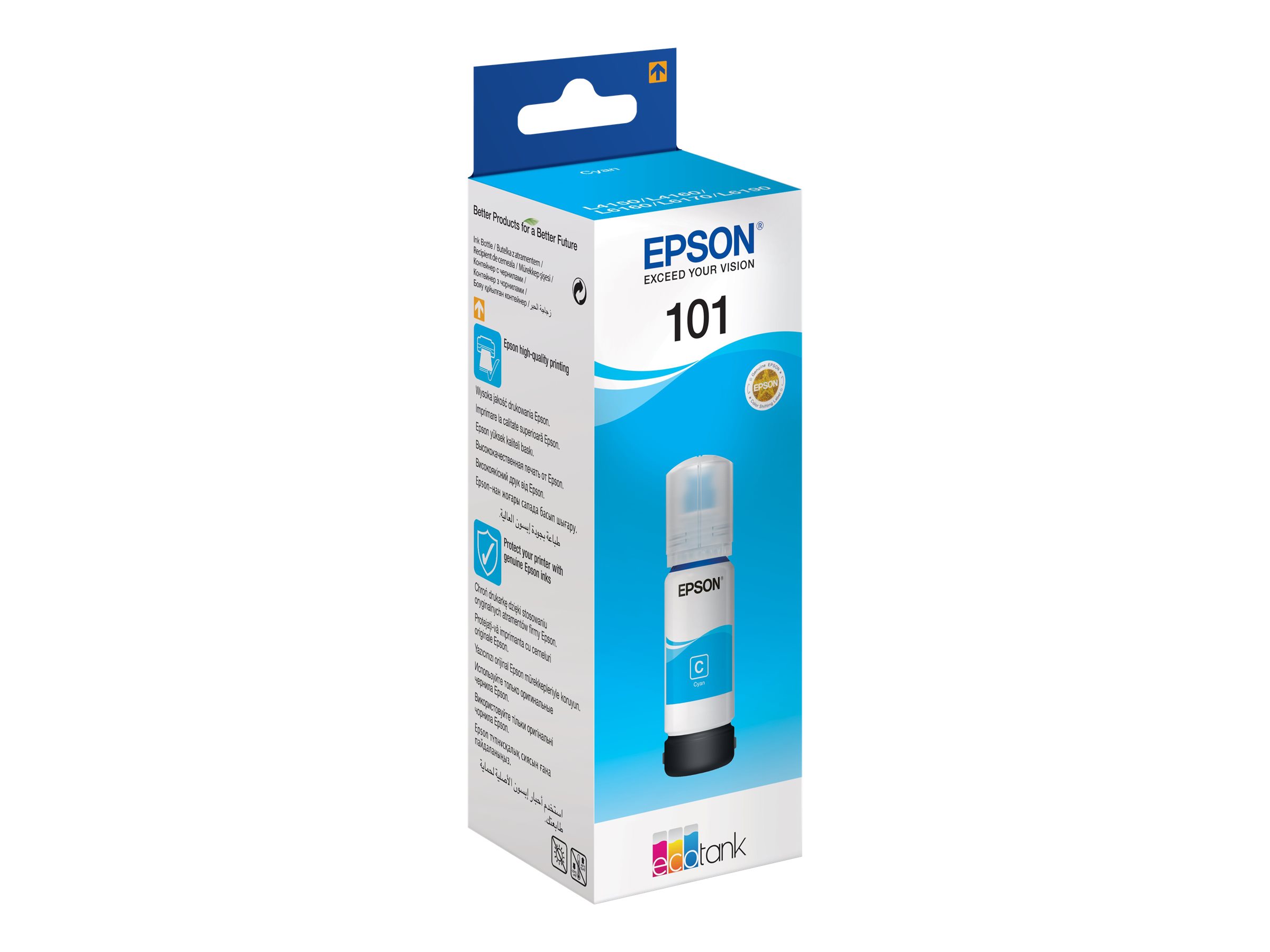 Epson 101 Cyan 6000 sider Blækbeholder C13T03V24A