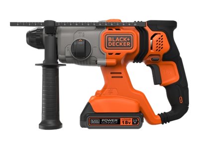 BLACK + DECKER cordless combination hammer BCD900E2K, 18Volt, rotary hammer