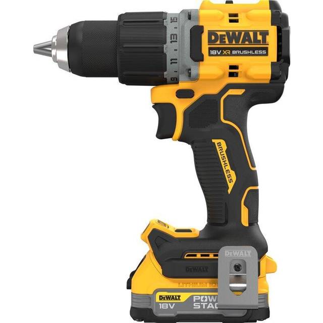 DeWALT DCD800E2T-QW, Pistolgreb boremaskine, Børstefri, Sort, Gul, 1,3 cm, 2000 rpm, 5,5 cm