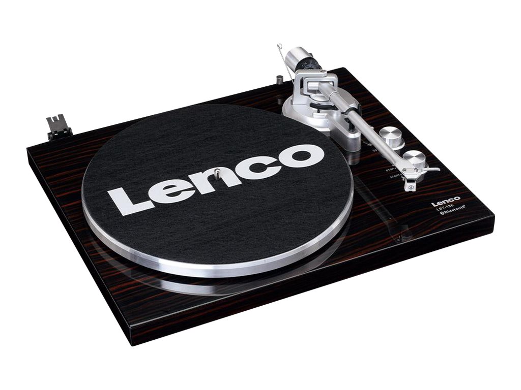 Lenco LBT-188WA - Record Player with Bluetooth® transmission wood - Walnut - Pladespiller Sort