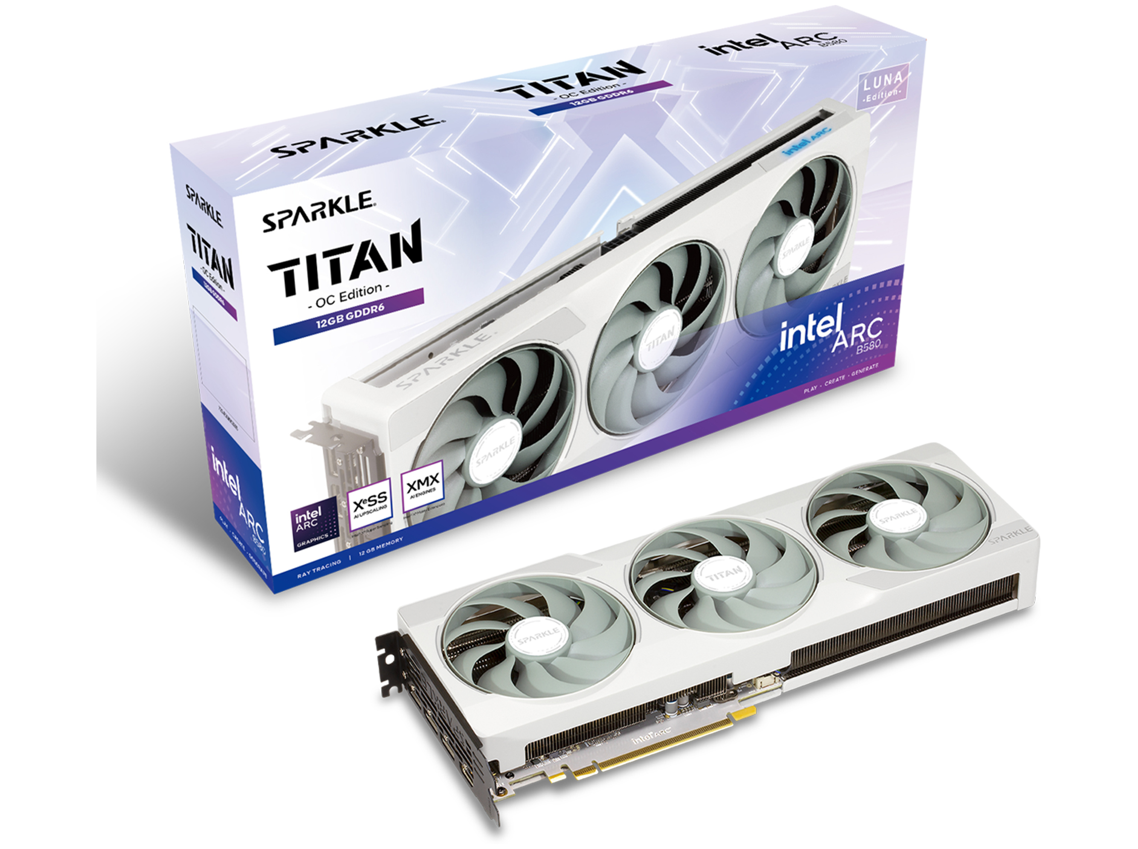 SPARKLE Intel Arc B580 Titan Luna OC 12GB
