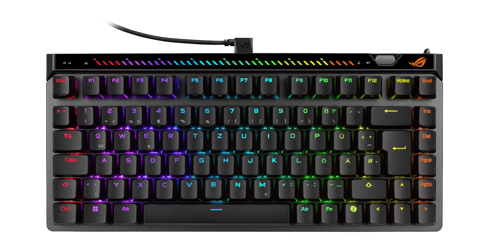 ASUS ROG Falchion Ace 75 HE Tastatur Magnetic-mechanical key switch Magnetic-mechanical key switch RGB RGB Kablet Kablet