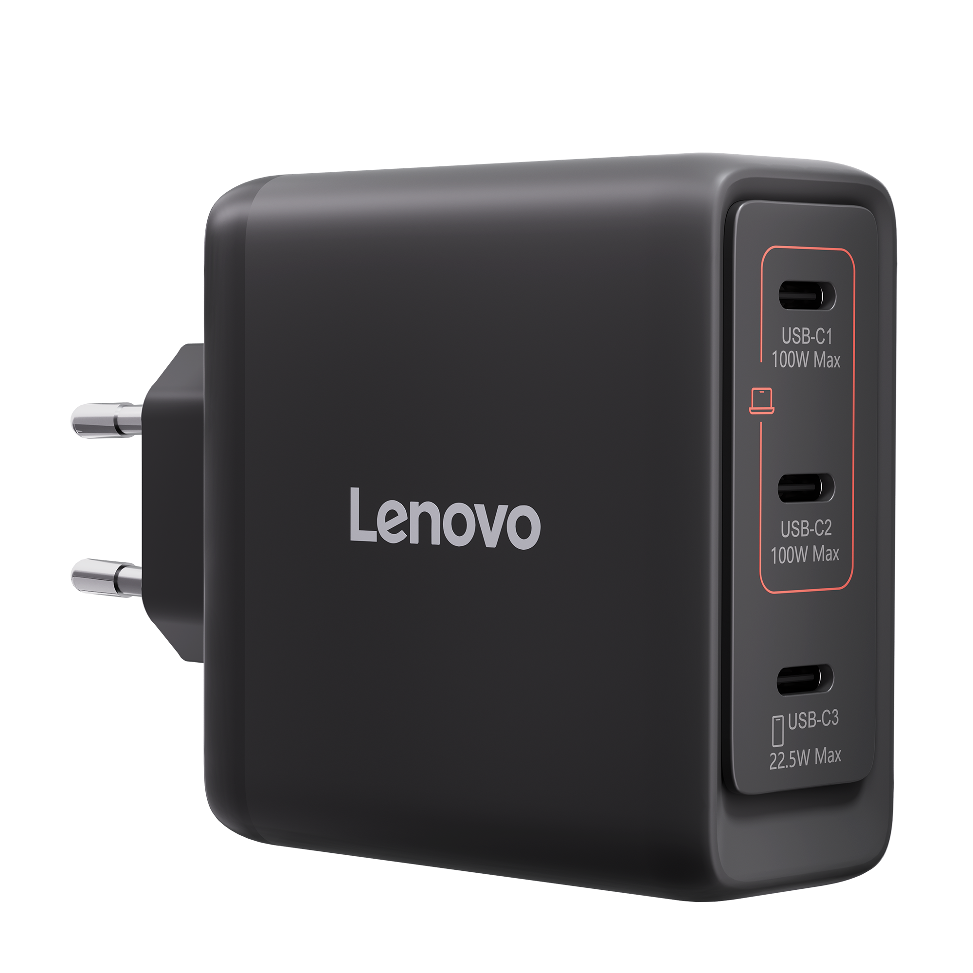Lenovo power adapter - GaN - USB-C - 100 watt