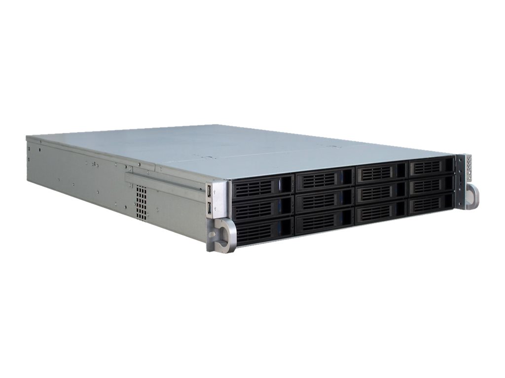 Inter-Tech IPC 2U-2412 - Kabinet - Server (Rack) - Sort