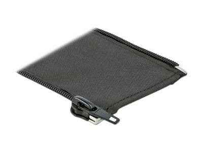 Delock Woven Sleeve with zip fasterner heat-resistant 2m Sort