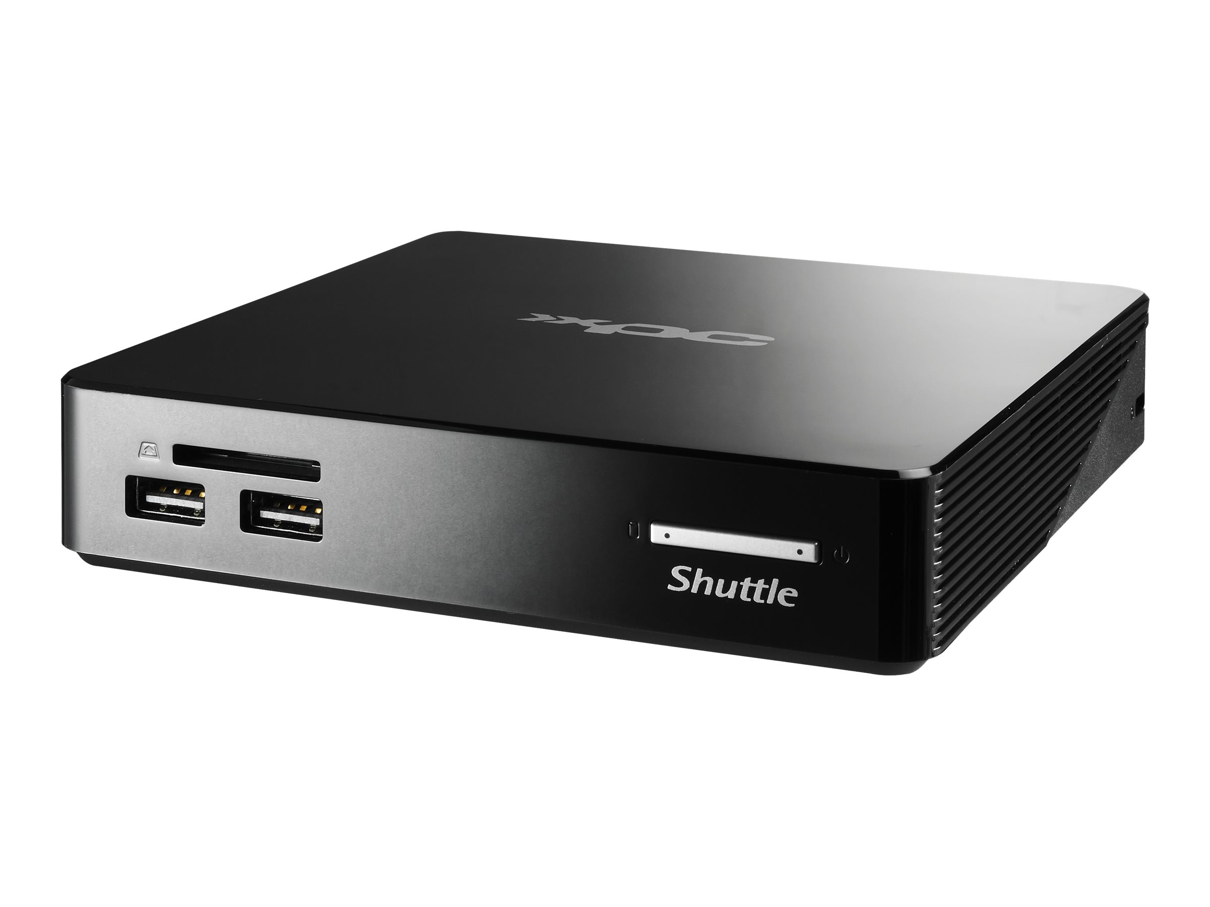 Shuttle XPC nano NS02EV2 - Android PC - mini PC 1 RK3368 - RAM 2 GB - flash - eMMC 16 GB - PowerVR SGX6110 - Gigabit Ethernet - Android 8.1 (Oreo) - skærm: ingen - sort