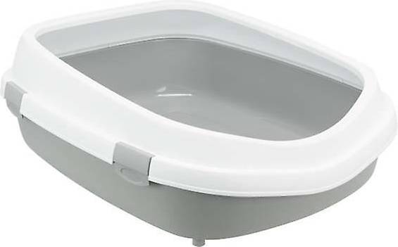 Trixie Primo XXL kattebakke - 56 × 25 × 71 cm, hvid/grå