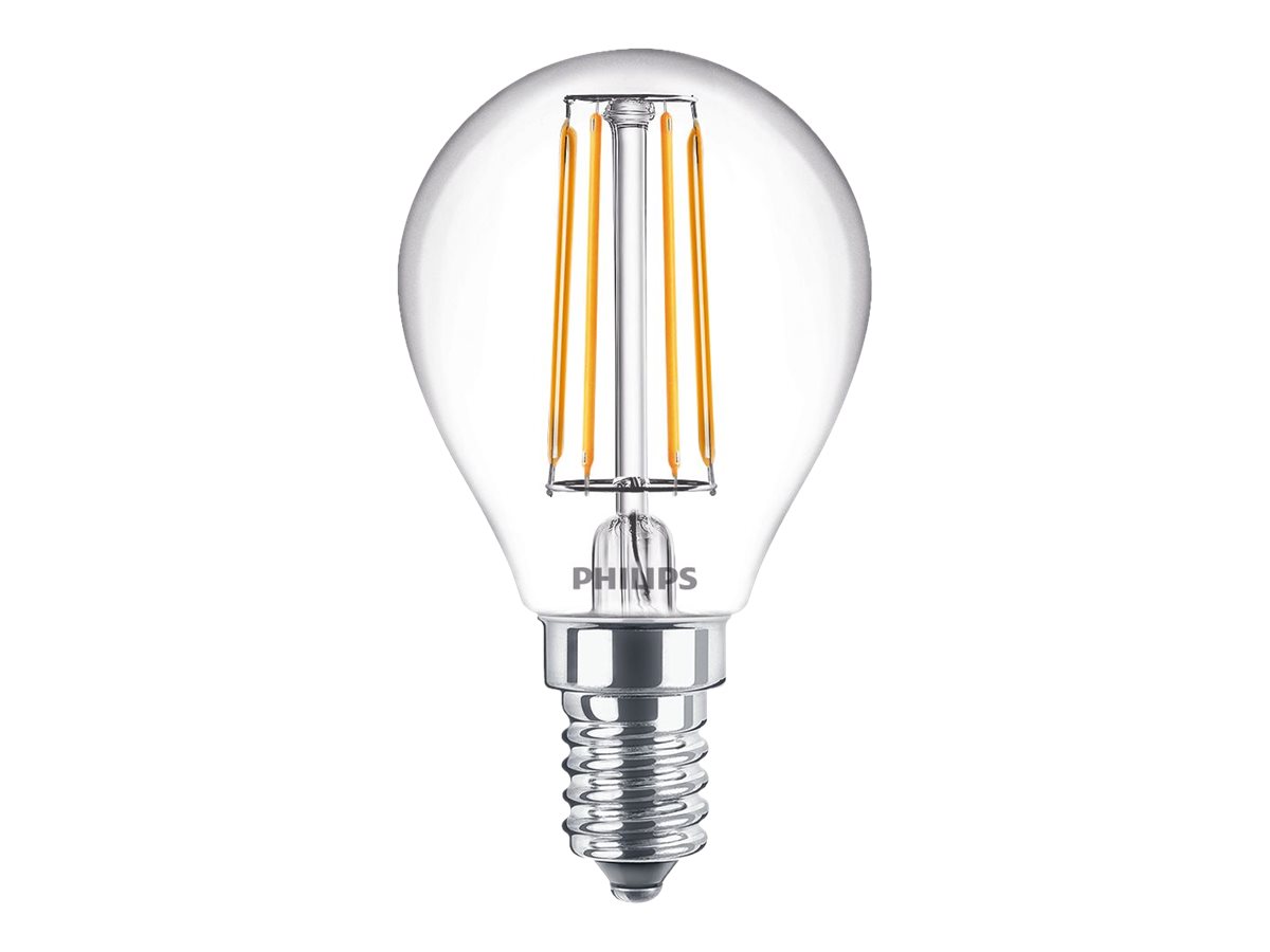 Philips LED-filament-lyspære 4.3W F 470lumen 2700K Varmt hvidt lys billede