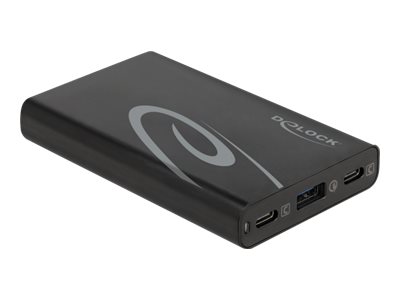 DELOCK USB-oplader 2× USB-C PD 3.0 + 1× USB-A – 60 W
