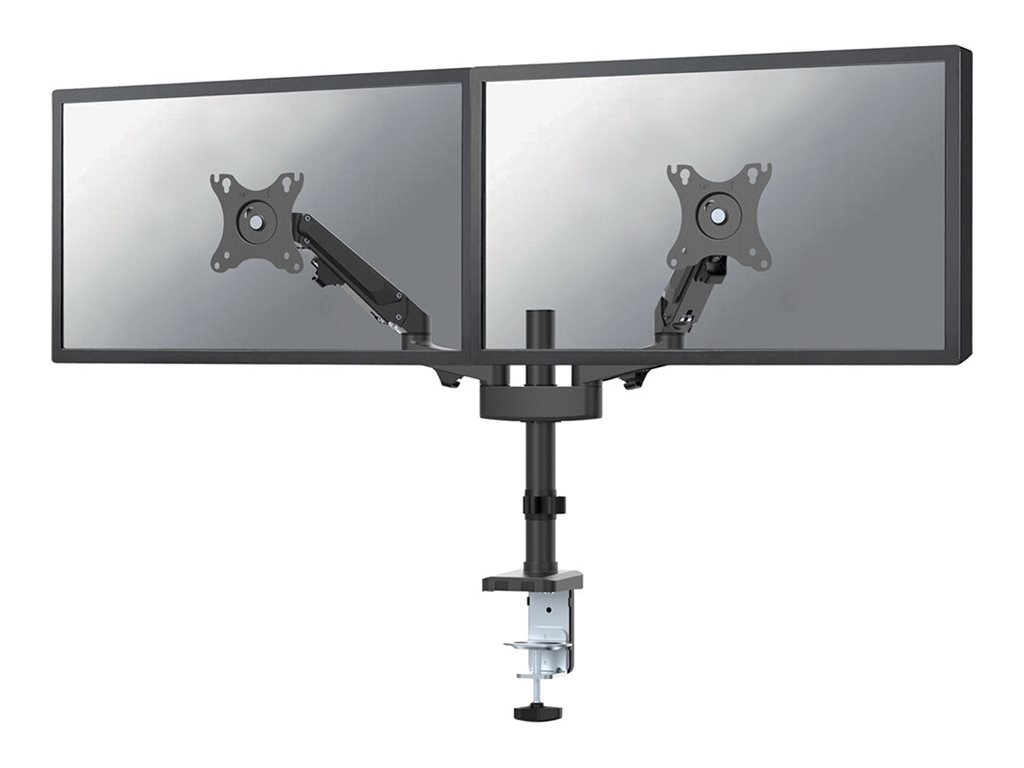 Neomounts DS70-750BL2 mounting kit - full-motion adjustable dual arm - for 2 LCD displays - black