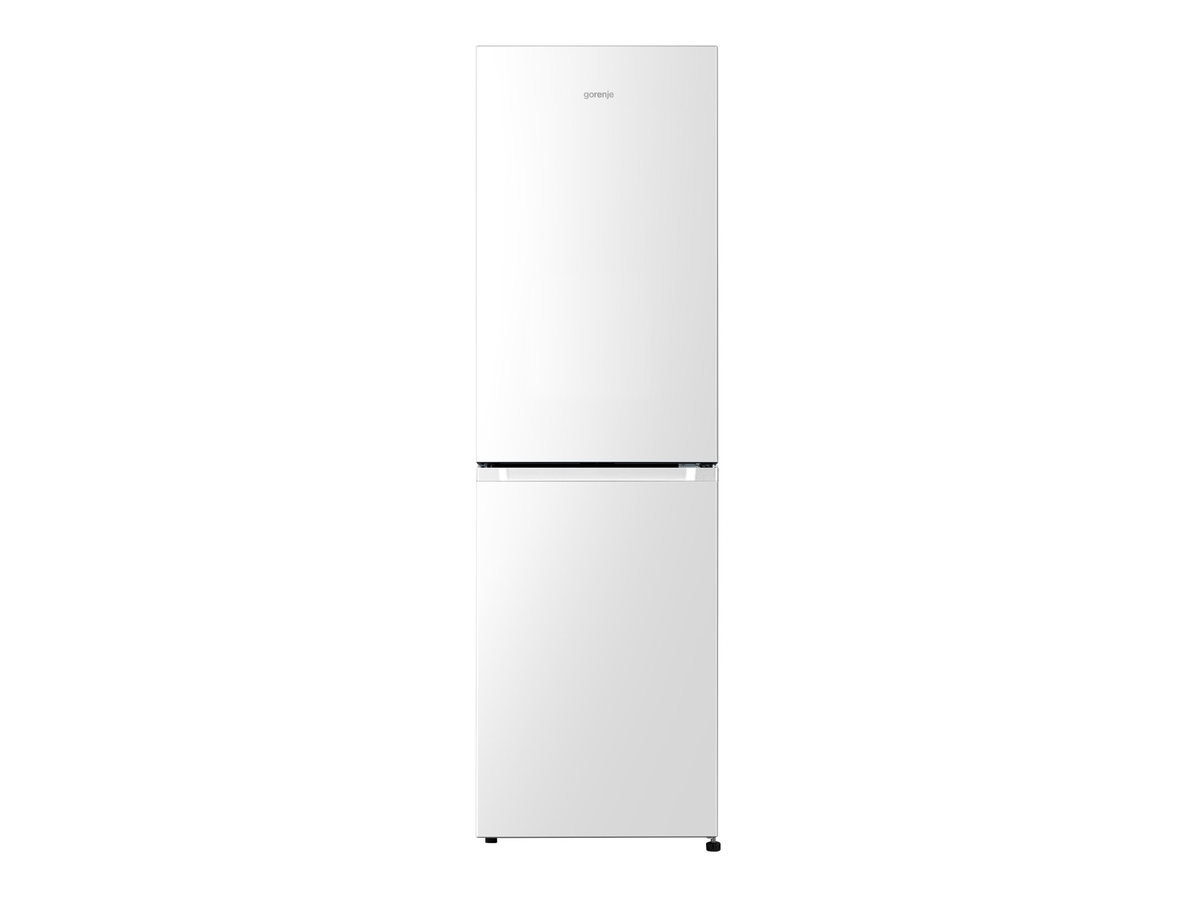 Gorenje Essential NRK418ECW4 - Køleskab/fryser - bund-fryser - bredde: 55 cm - dybde: 55.7 cm - højde: 182.4 cm - 256 liter - Klasse E - hvid