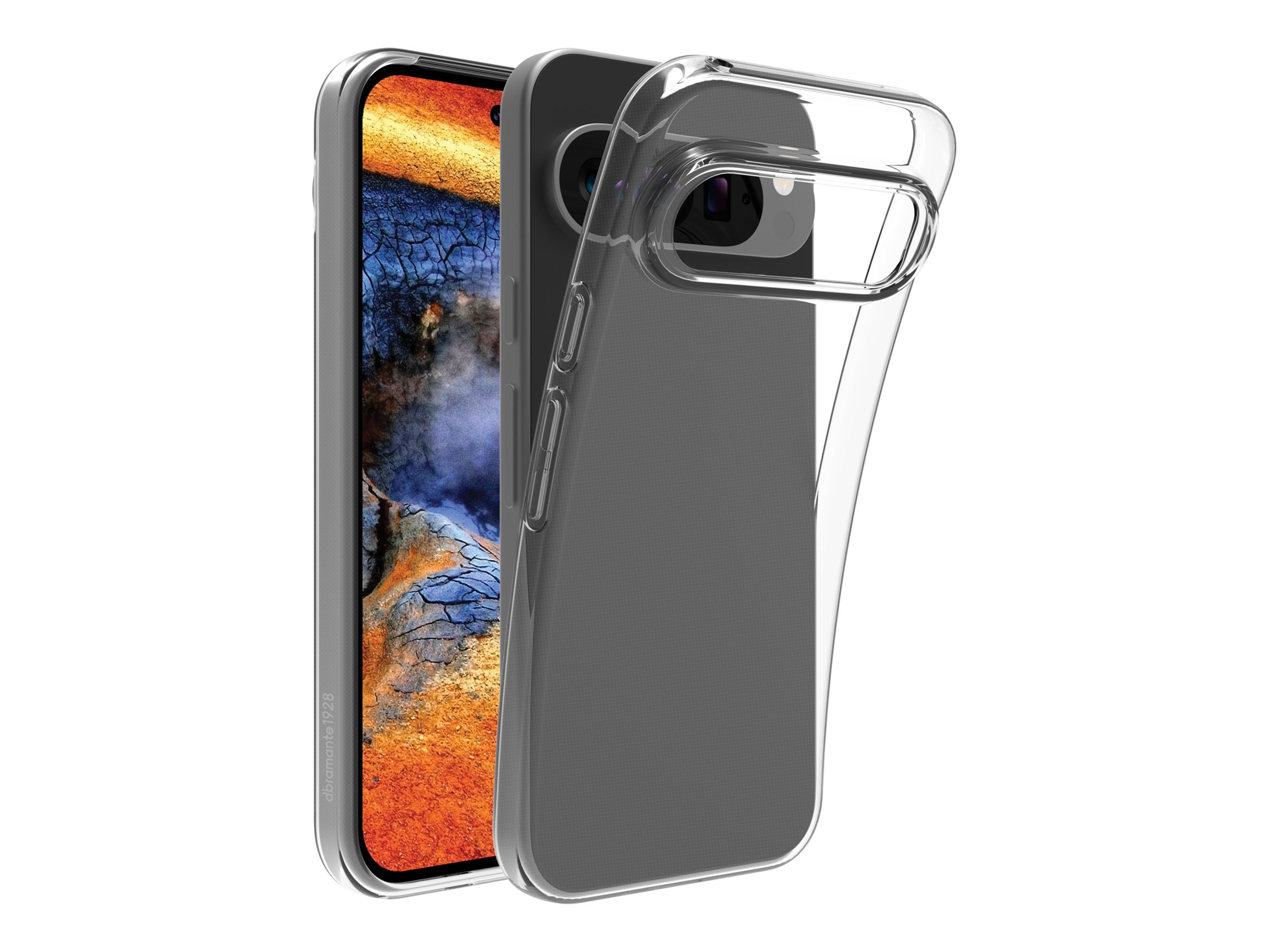 dbramante1928 Greenland - Bagsidecover til mobiltelefon - 100% genanvendeligt plastik - klar - for Google Pixel 9, 9 Pro