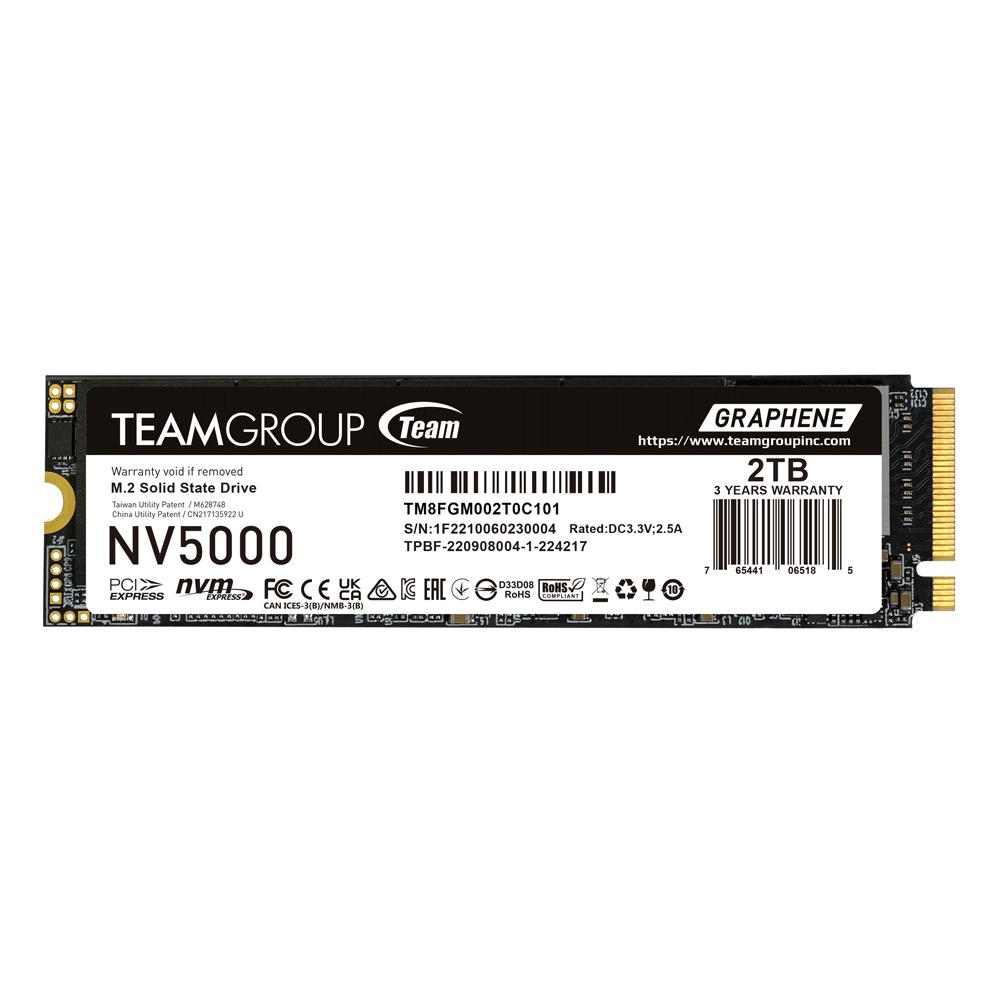 Team Group NV5000 SSD 2TB M.2 PCI Express 4.0 x4 (NVMe)
