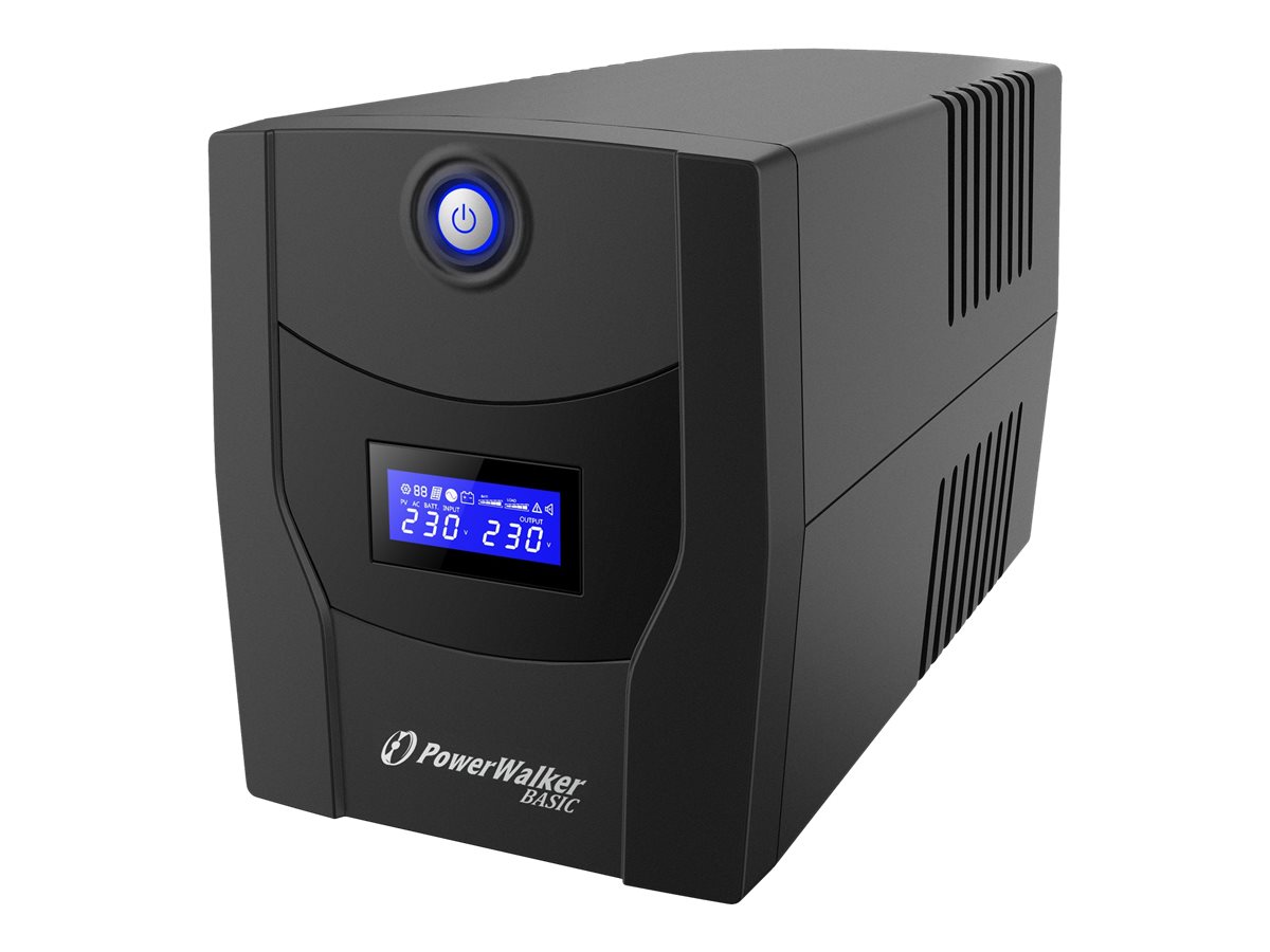 PowerWalker Basic VI 2200 STL - UPS - AC 162 - 290 V - 1320 Watt - 2200 VA - 9 At - USB - output-stikforbindelser: 4