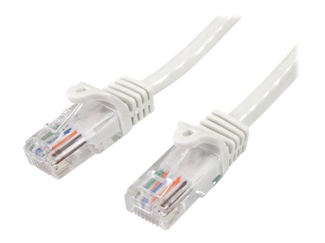 StarTech.com 2m White Cat5e / Cat 5 Snagless Patch Cable CAT 5e Ikke afskærmet parsnoet (UTP) 2m Patchkabel Hvid