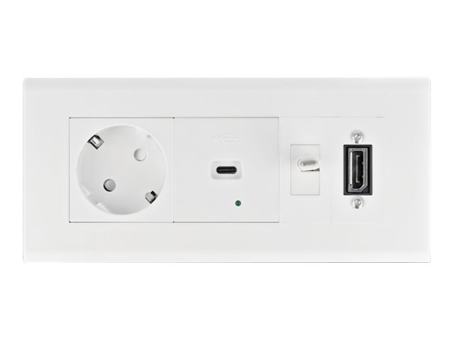 Delock Easy 45 - ramme - hvid, RAL 9003