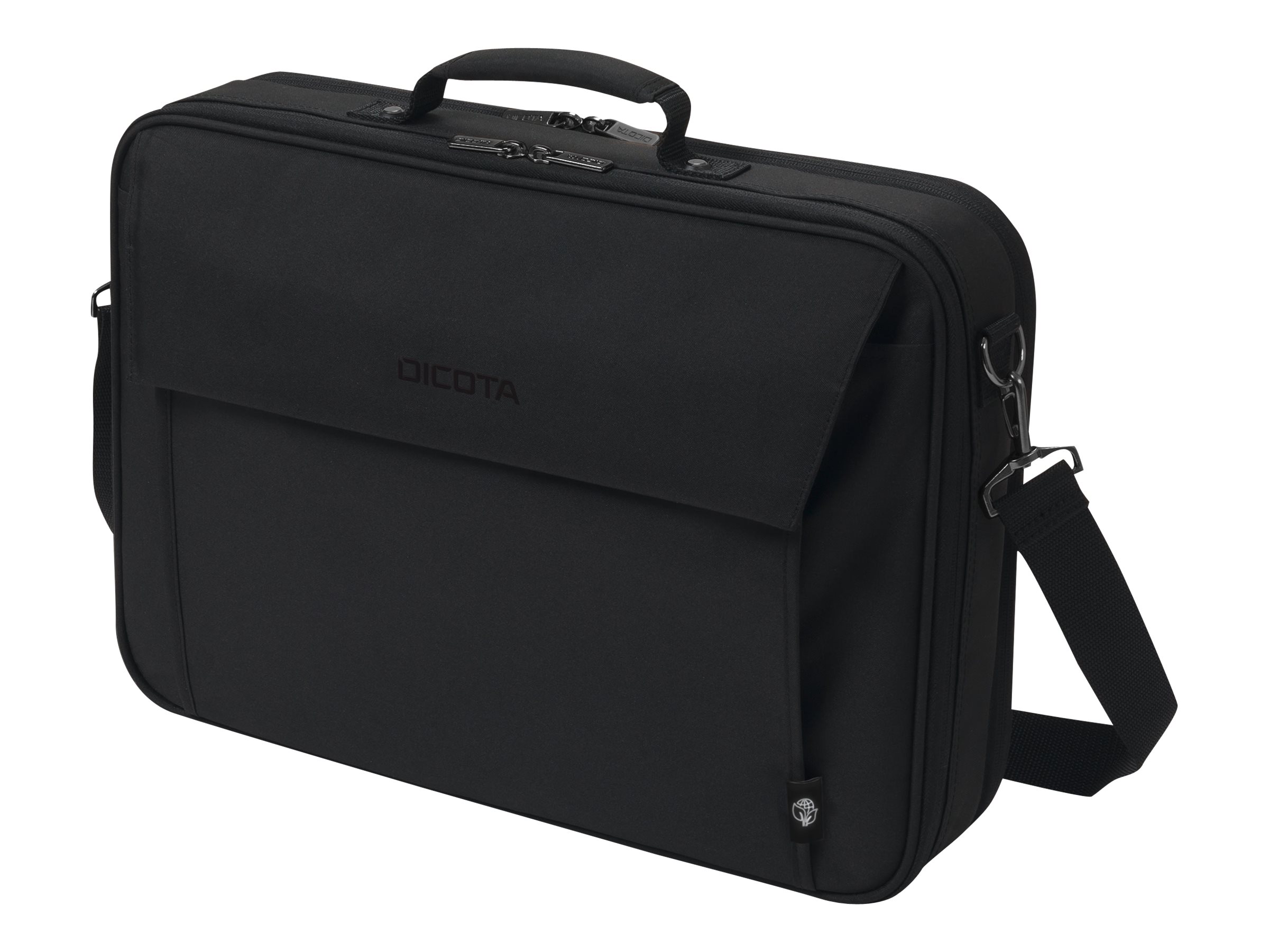 DICOTA Eco Multi Bæretaske 15.6" Metal 300D RPET polyester Sort