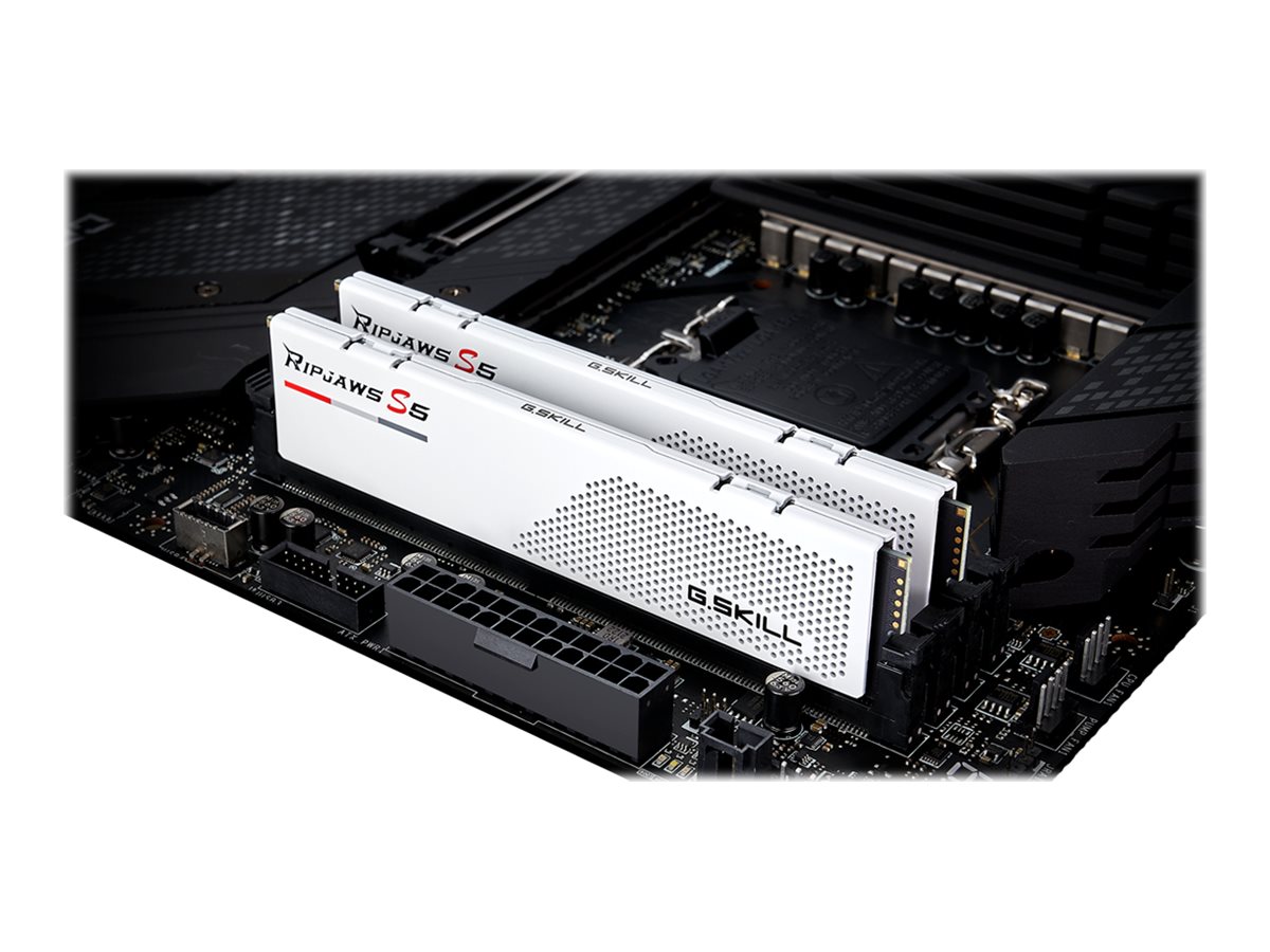 G.Skill Ripjaws S5 DDR5-5600 - 32GB - CL40 - Dual Channel (2 pcs) - Intel XMP - Hvid