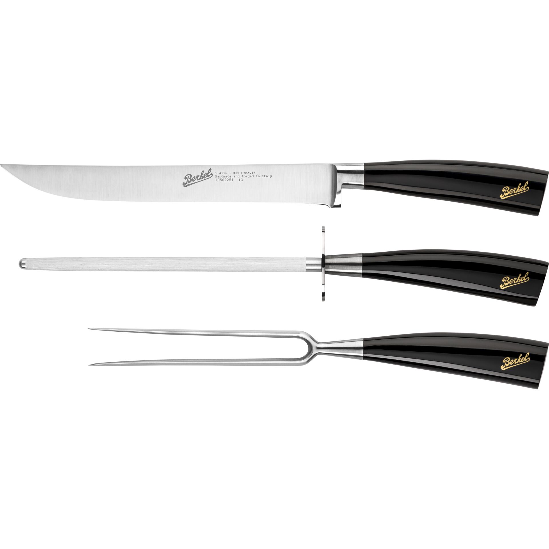 Berkel Elegance Glossy Black Roast-Set 3-tlg.