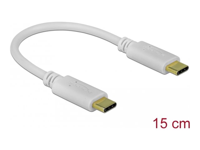 DeLOCK USB Type-C™ Charging Cable 15 cm PD 100 W with E-Marker