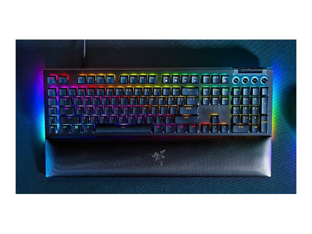 Razer BlackWidow V4 - Green Mechanical (Clicky) - Gaming Tastatur - Amerikansk engelsk - Sort