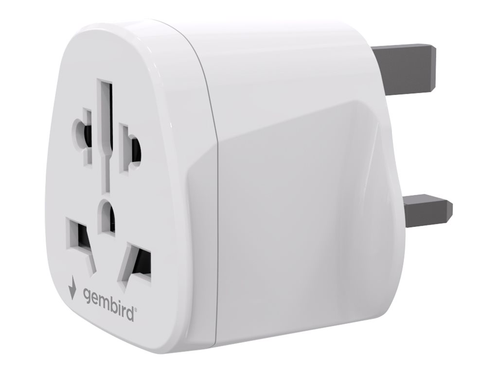 Gembird World to UK power adapter plug