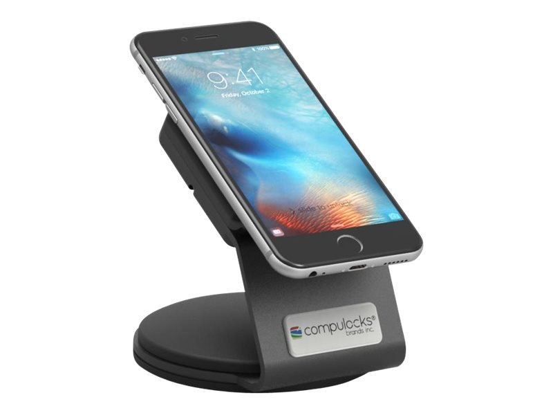 Compulocks Universal EMV Smartphone Security Stand - Stativ - for mobile enheder - låsbar - sort - vægmonterbar, skrivebord, disk