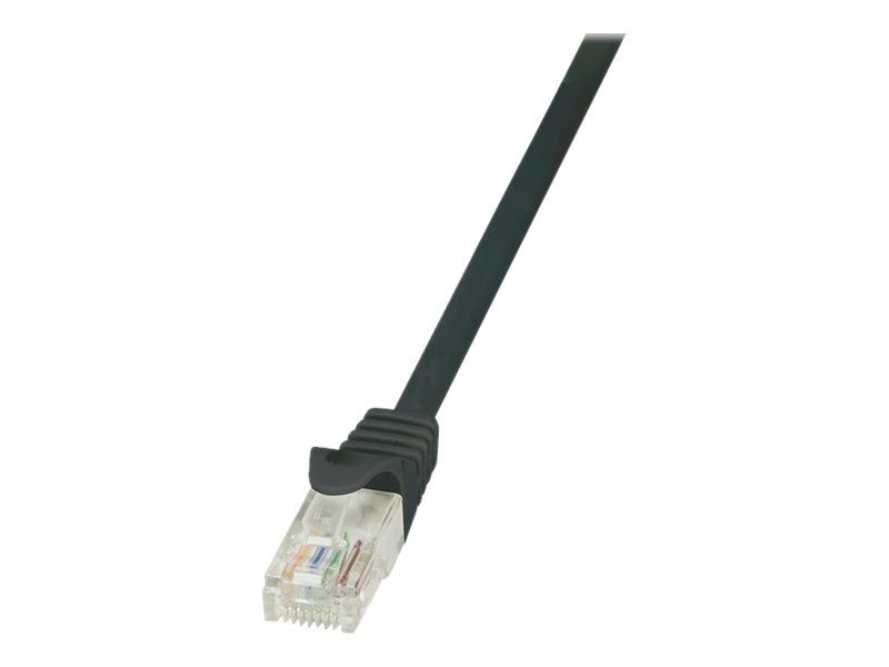 LogiLink EconLine - Patchkabel - RJ-45 (han) til RJ-45 (han) - 50 cm - UTP - CAT 6 - sort