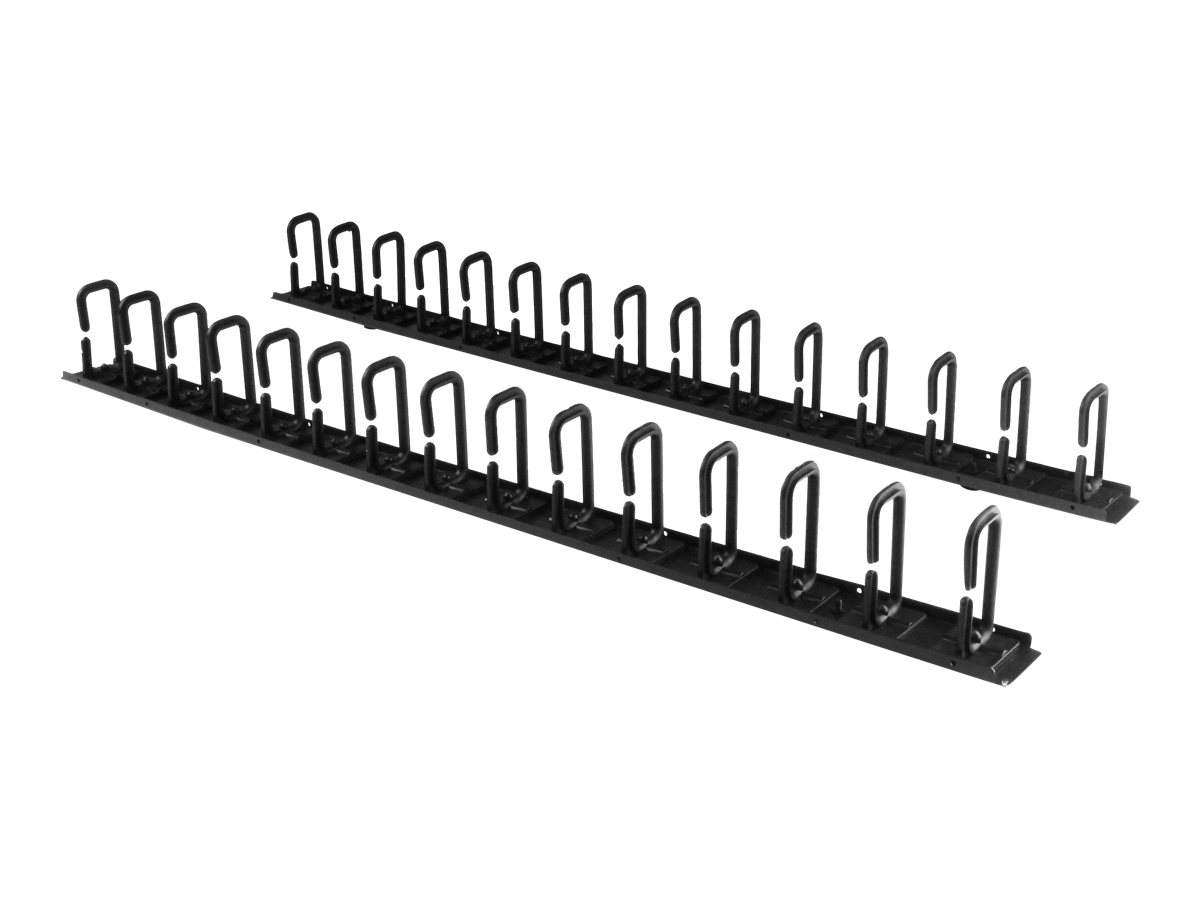 StarTech.com Vertical 0U Server Rack Cable Management w/ D-Ring Hooks - 40U Network Rack Cord Manager Panels - 2x 3ft Wire Organizers (CMVER40UD)