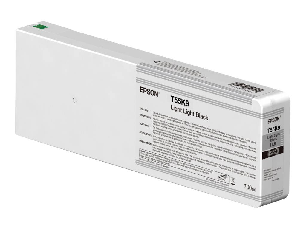 Epson T55K9 - light light black - original - ink cartridge