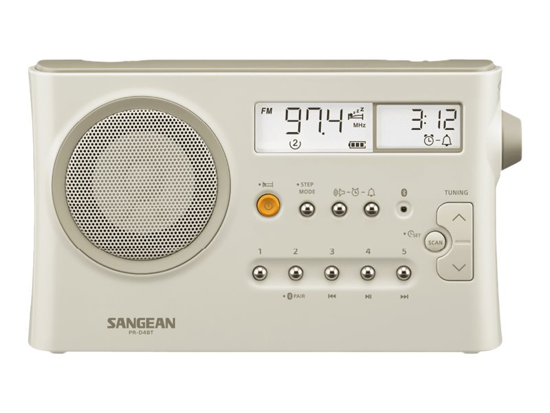 Sangean bærbar AM/FM radio med Bluetooth - Beige