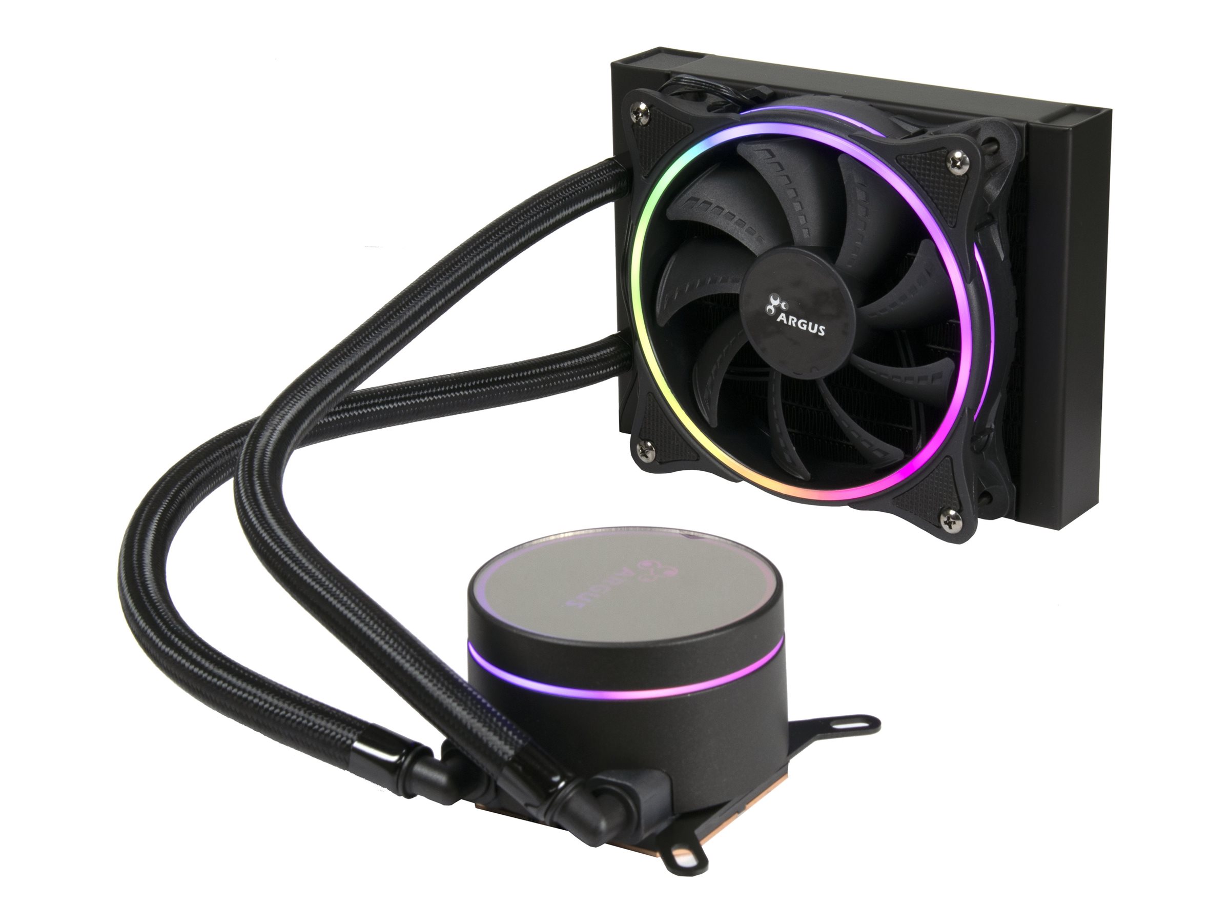 Inter-Tech LC-120 RGB Vandkøler 1-pack Sort 120 mm
