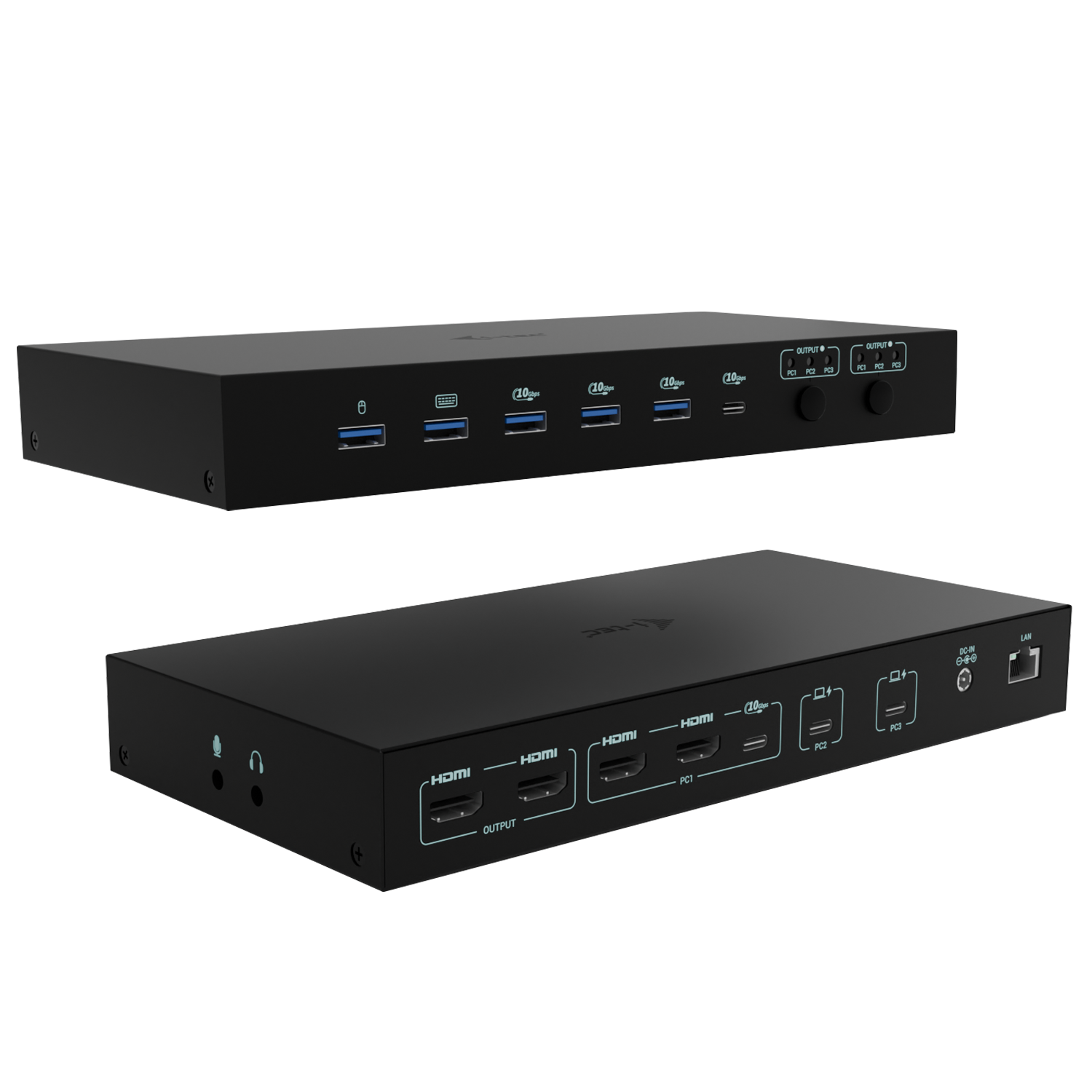 I-Tec - docking station - USB-C / USB4 / Thunderbolt 3 / Thunderbolt 4 / Thunderbolt 5 - 2 x HDMI 2 x USB-C - 1GbE