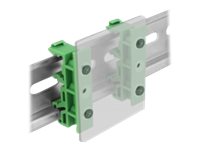 DeLOCK DIN rail clip Grøn