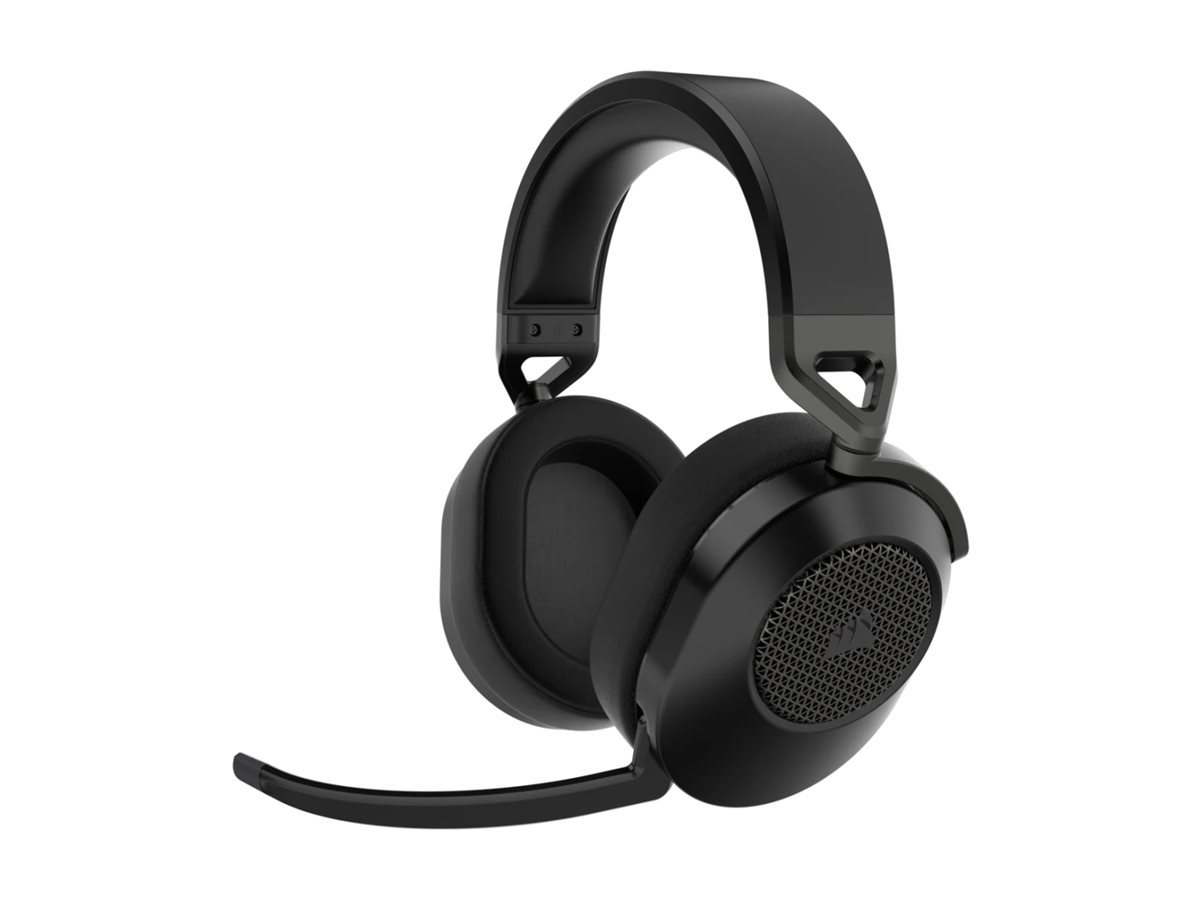 CORSAIR Gaming HS65 WIRELESS - Headset - fuld størrelse - Bluetooth/2,4 GHz radiofrekvens - trådløs - kulsort