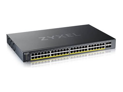 Zyxel XGS1935 Series XGS1935-52HP - Switch - administreret - L3 Lite - smart - 48 x 10/100/1000 (PoE) + 4 x 10 Gigabit SFP+ (uplink) - monterbar på stativ - PoE+ (375 W) - for Zyxel DAC10G-1M v2, DAC10G-3M v2, SFP10, SFP-1000, SFP-BX1310-10, SFP-BX1550, SFP-SX-D