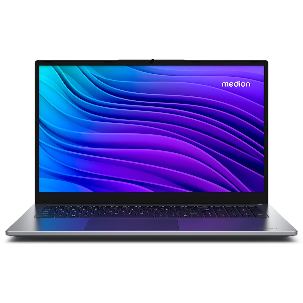 Medion Akoya E17223 - Intel N-series - N100 / op til 3.4 GHz - Win 11 Home in S mode - UHD Graphics - 4 GB RAM - 128 GB SSD - 17.3 1920 x 1080 (Full HD) - Wi-Fi 6 - blå galakse