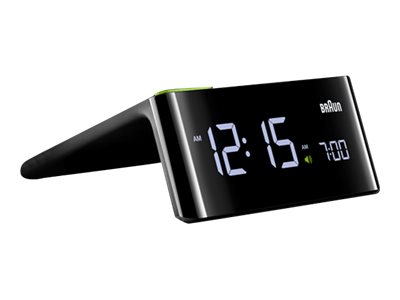 Braun BNC016, Digital alarmur, Sort, 12/24h, LCD, 140 mm, 60 mm