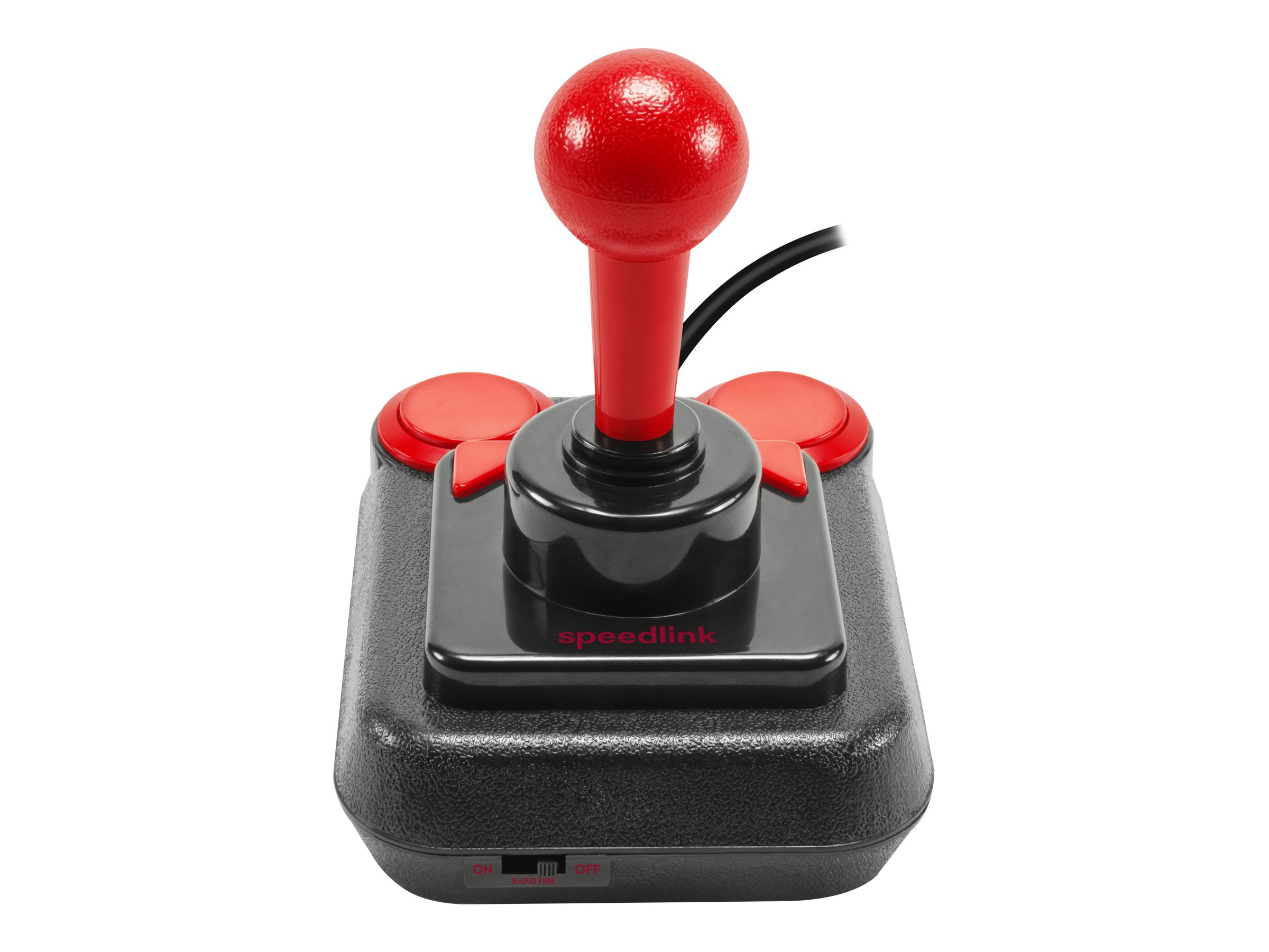 Speedlink - Competition Pro Extra Usb Joystick Controller - Sort Rød - Sl-650212-bkrd