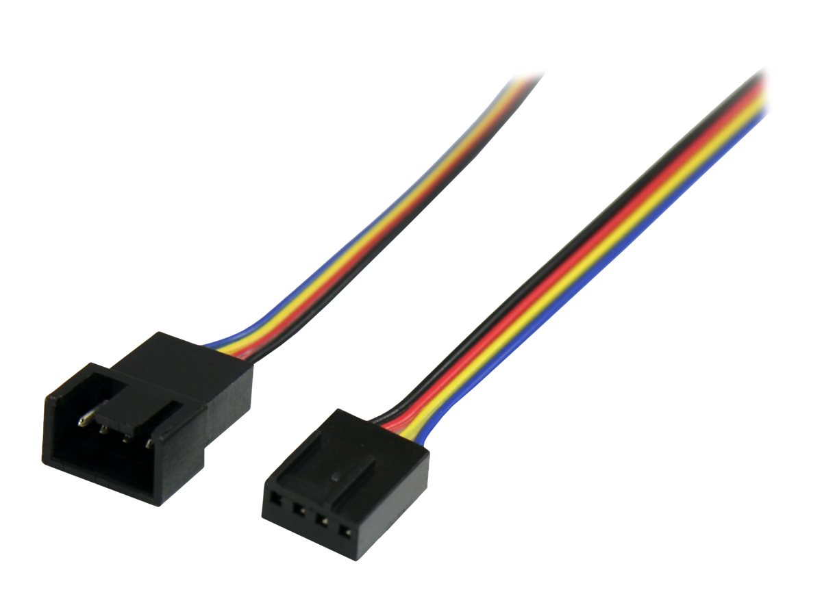 StarTech.com 12in 4 Pin Fan Power Extension Cable - M/F - Fan power extension cable - 4 pin PWM (M) to 4 pin PWM (F) - FAN4EXT12 Forlængerkabel til