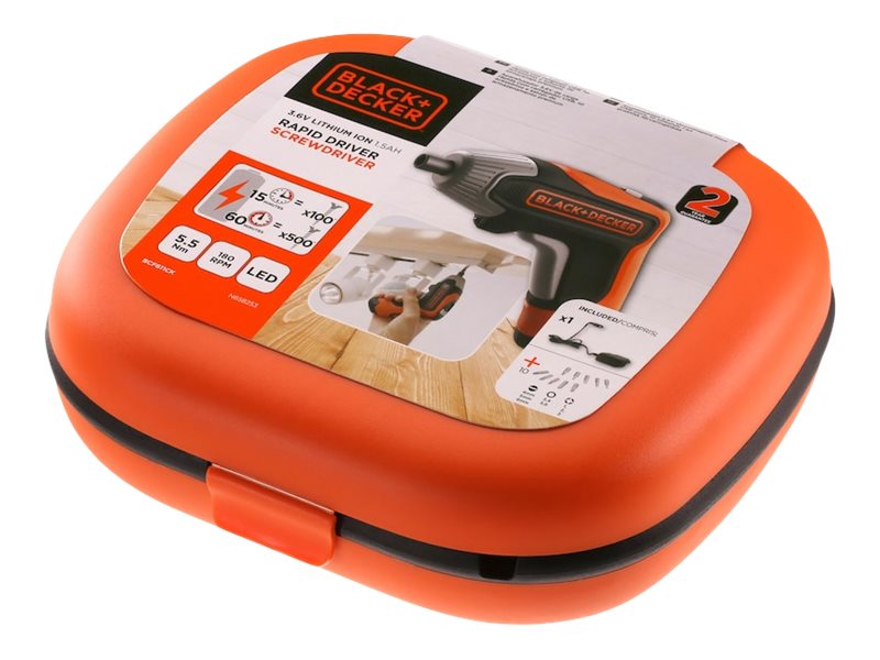 BLACK+DECKER BCF611CK - Skruetrækker - ledningfri - 5.5 N·m - 3.6 V