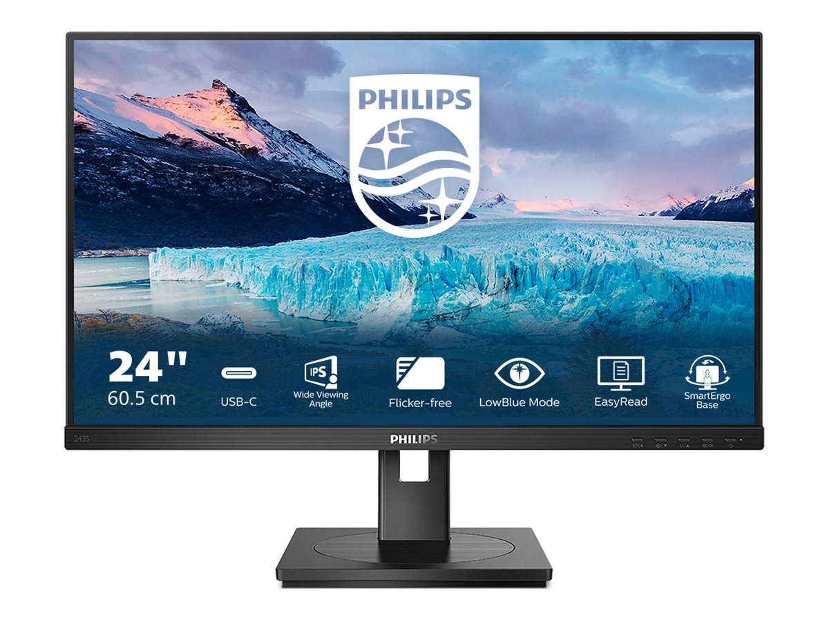 Philips S-line 243S1 24" IPS 1920 x 1080 (Full HD) HDMI DisplayPort USB-C 75Hz