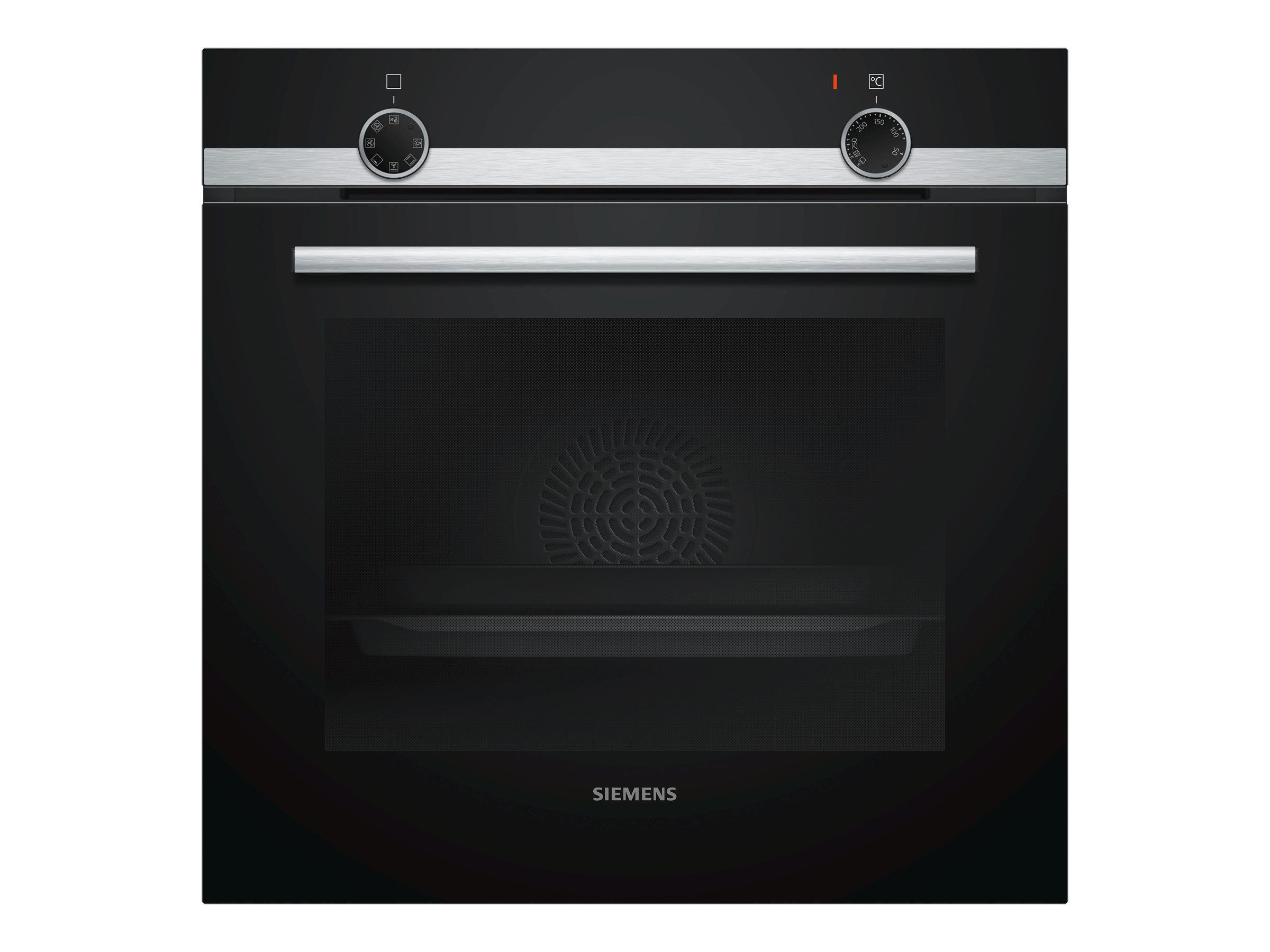 Siemens iQ100 HB510ABR1 - Ovn - til indbygning - niche - bredde: 56 cm - dybde: 55 cm - højde: 58.5 cm - Klasse A - rustfrit stål