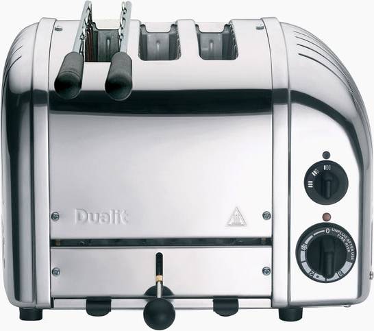 Dualit Brødrister Classic Combi 2+1 Skiver og toastgitter Rustfri