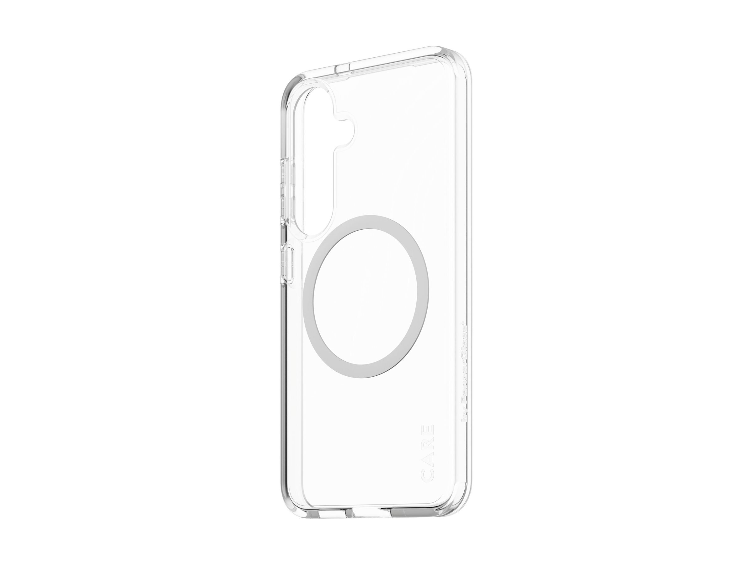 PanzerGlass CARE by Flagship Case Transparent Urban Combat w. White Qi Compatible Samsung Galaxy S25 Beskyttelsescover Transparent Samsung Galaxy S25