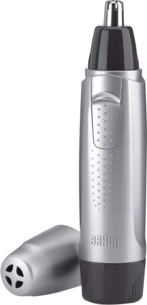Braun Ear&Nose EN10, Øre, Næse, Sort, Grå, Rustfrit stål, Batteri, AA, Alkaline