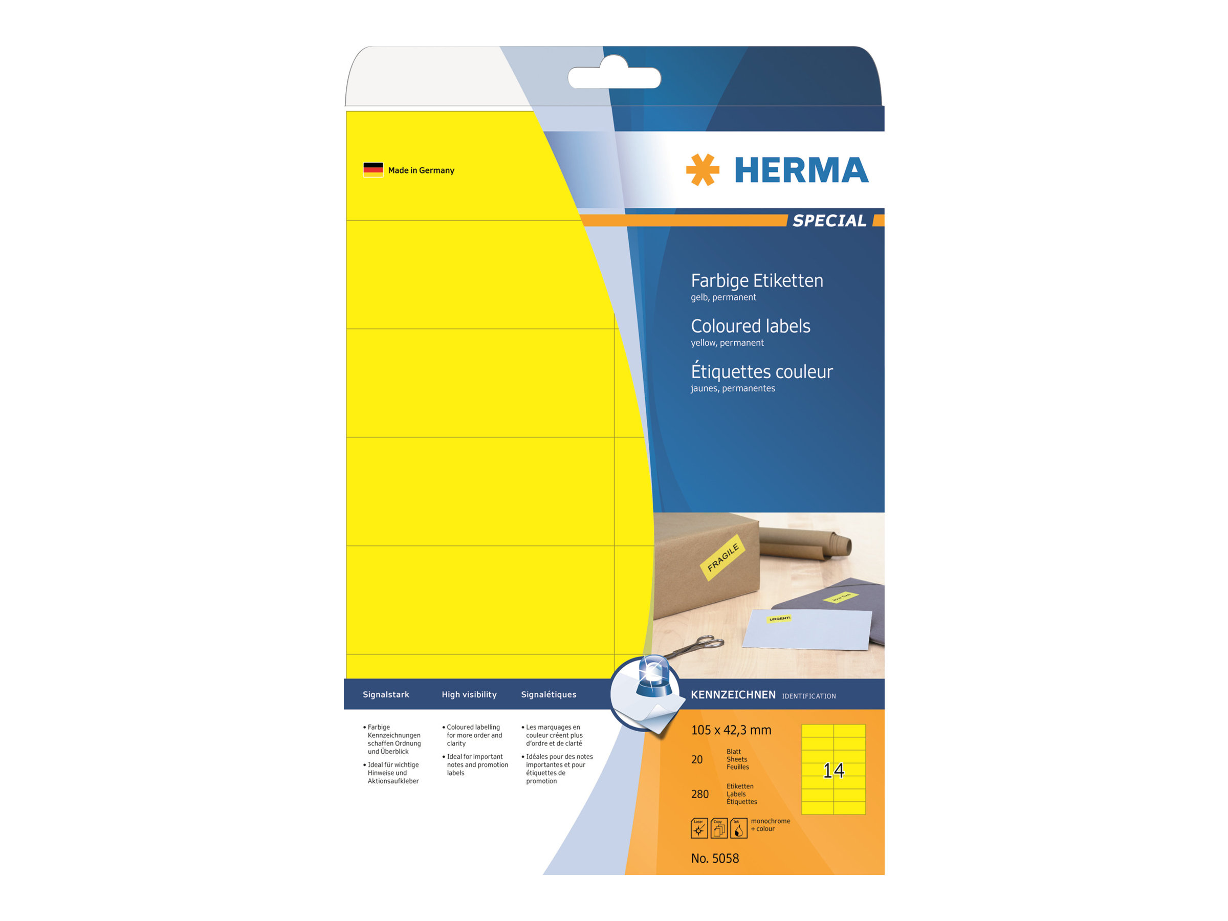 HERMA Special Etiketter 105 x 42.3 mm 280etikette(r)